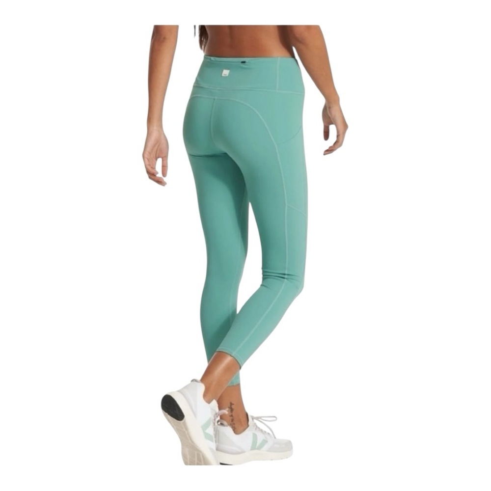 Vuori Stride 7/8 Pocket Leggings Basil Green XS Running Yoga Athleisure - Picture 2 of 8